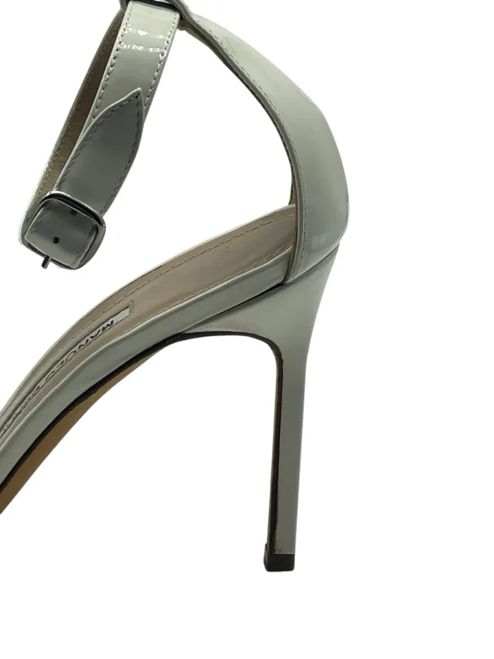 AS IS Manolo Blahnik Leather Chaos Heels Women's Size 35 = 5