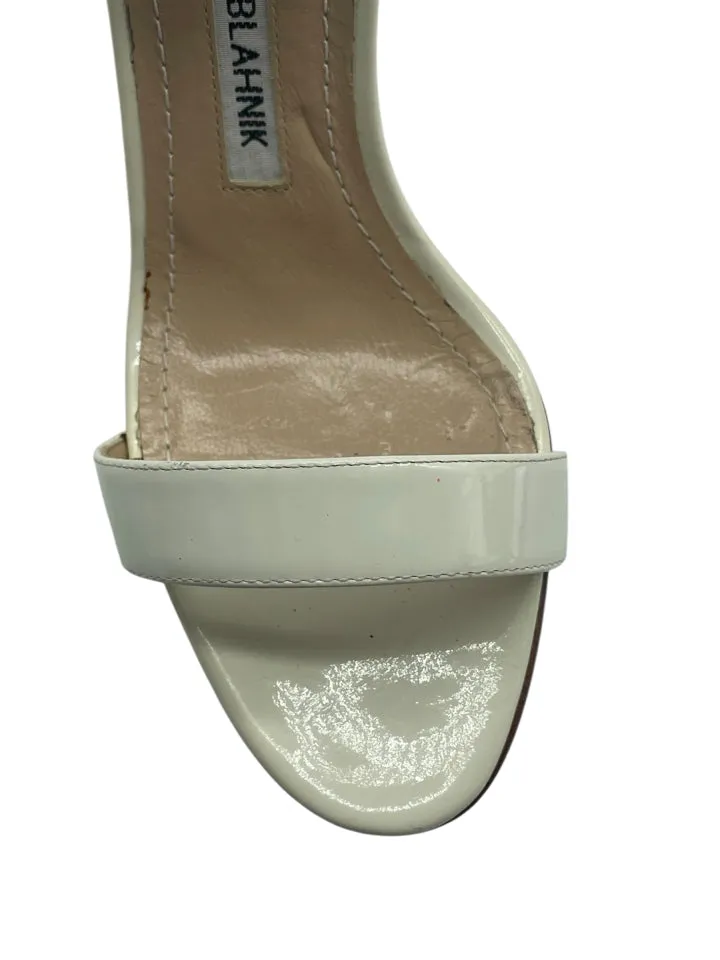 AS IS Manolo Blahnik Leather Chaos Heels Women's Size 35 = 5