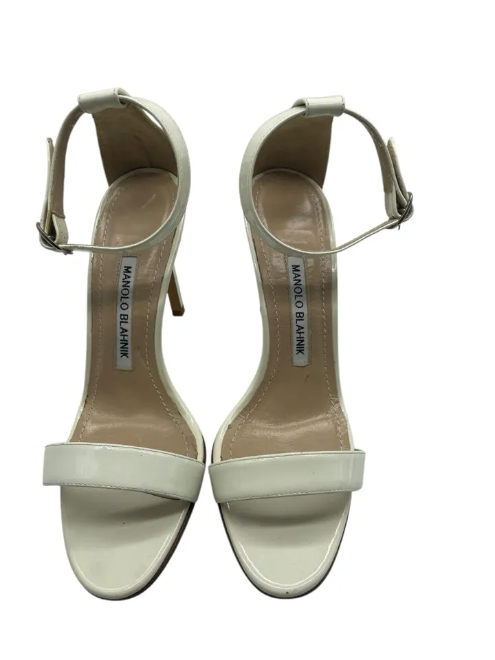 AS IS Manolo Blahnik Leather Chaos Heels Women's Size 35 = 5