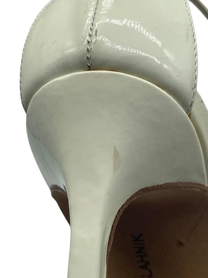 AS IS Manolo Blahnik Leather Chaos Heels Women's Size 35 = 5