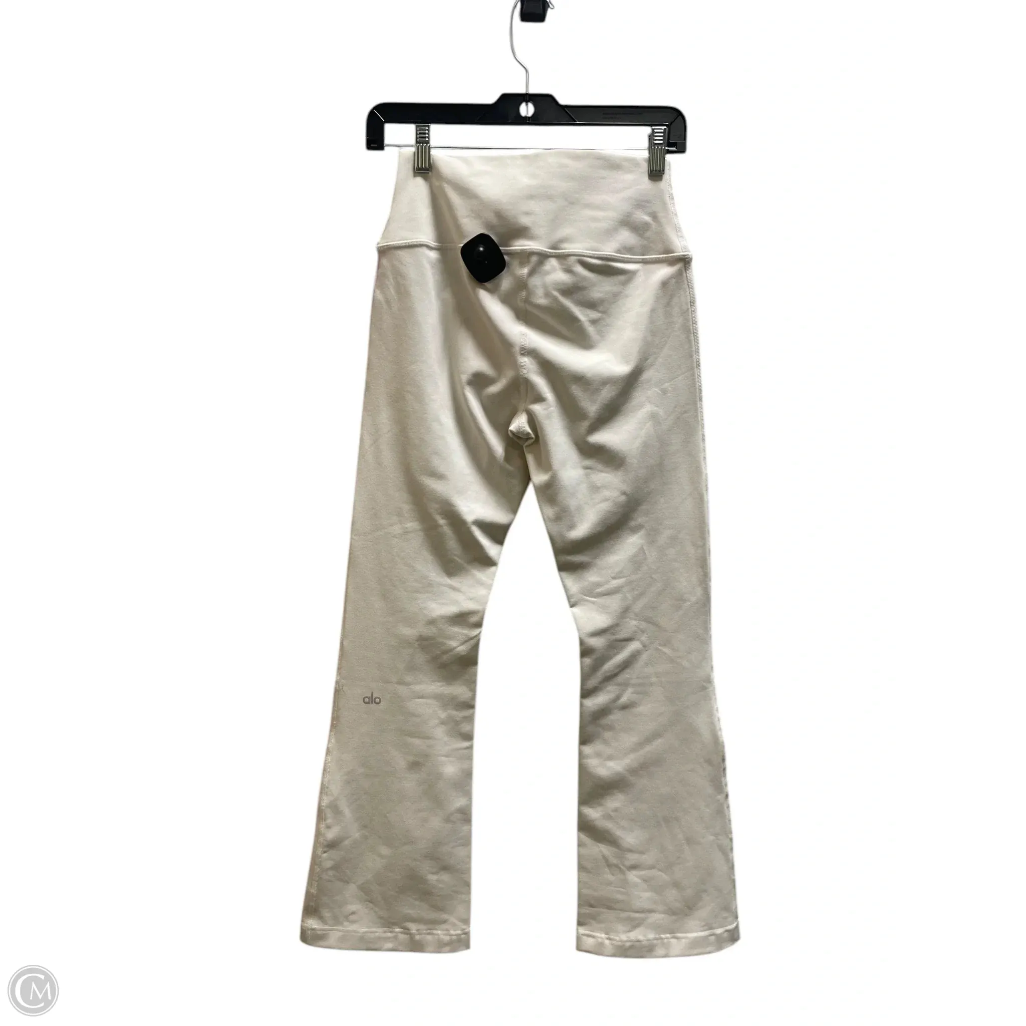 Athletic Leggings By Alo In Cream, Size: M