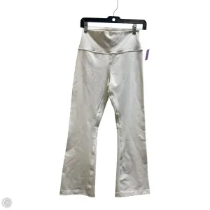 Athletic Leggings By Alo In Cream, Size: M