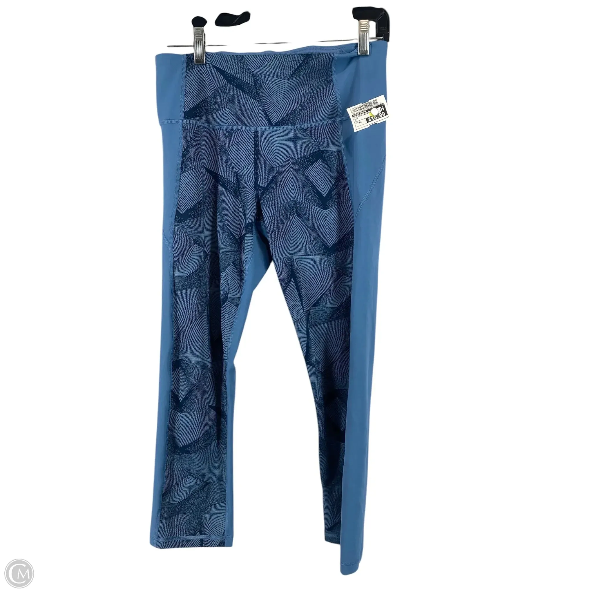 Athletic Leggings By Under Armour In Blue, Size: Xl