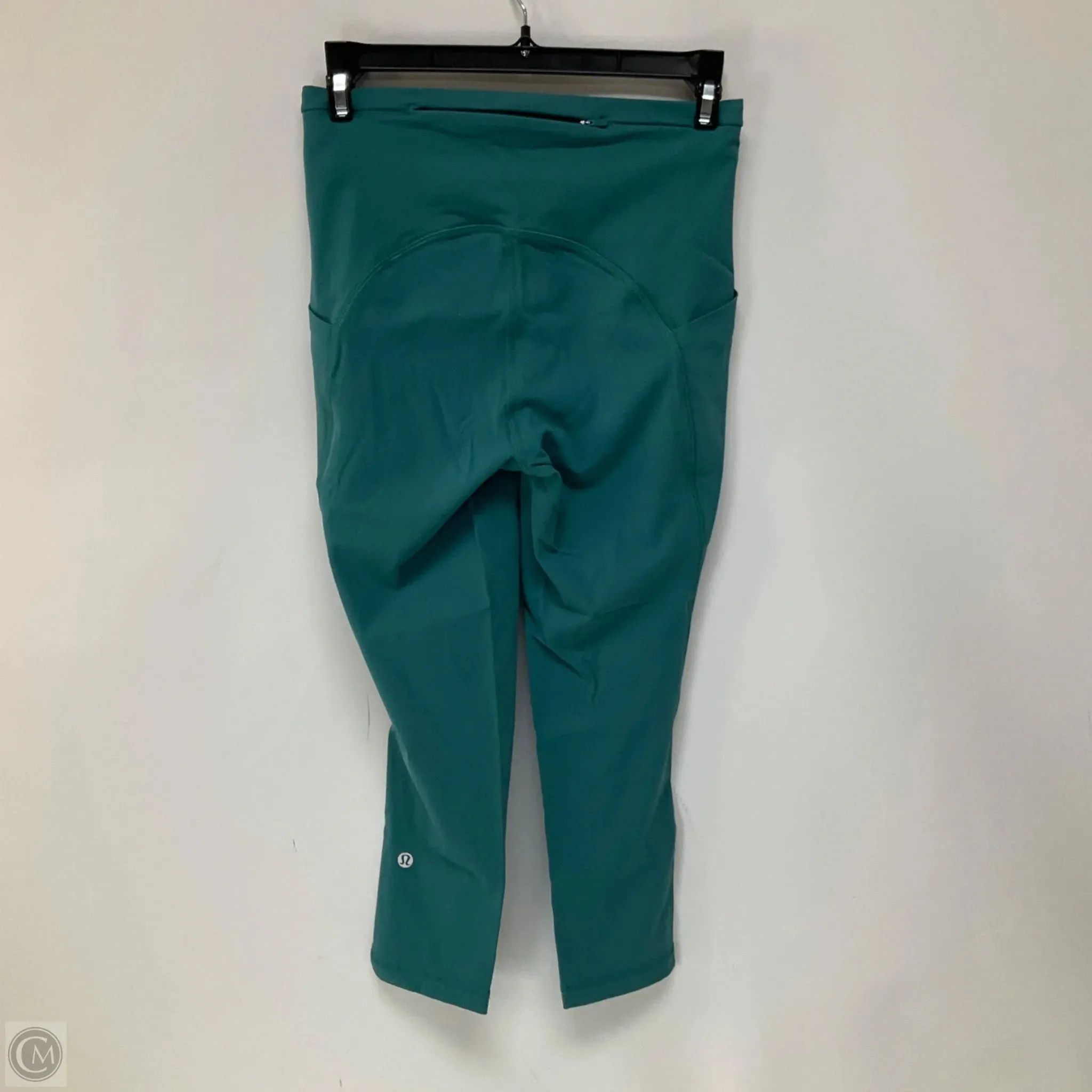 Athletic Leggings Capris By Lululemon In Teal, Size: 4