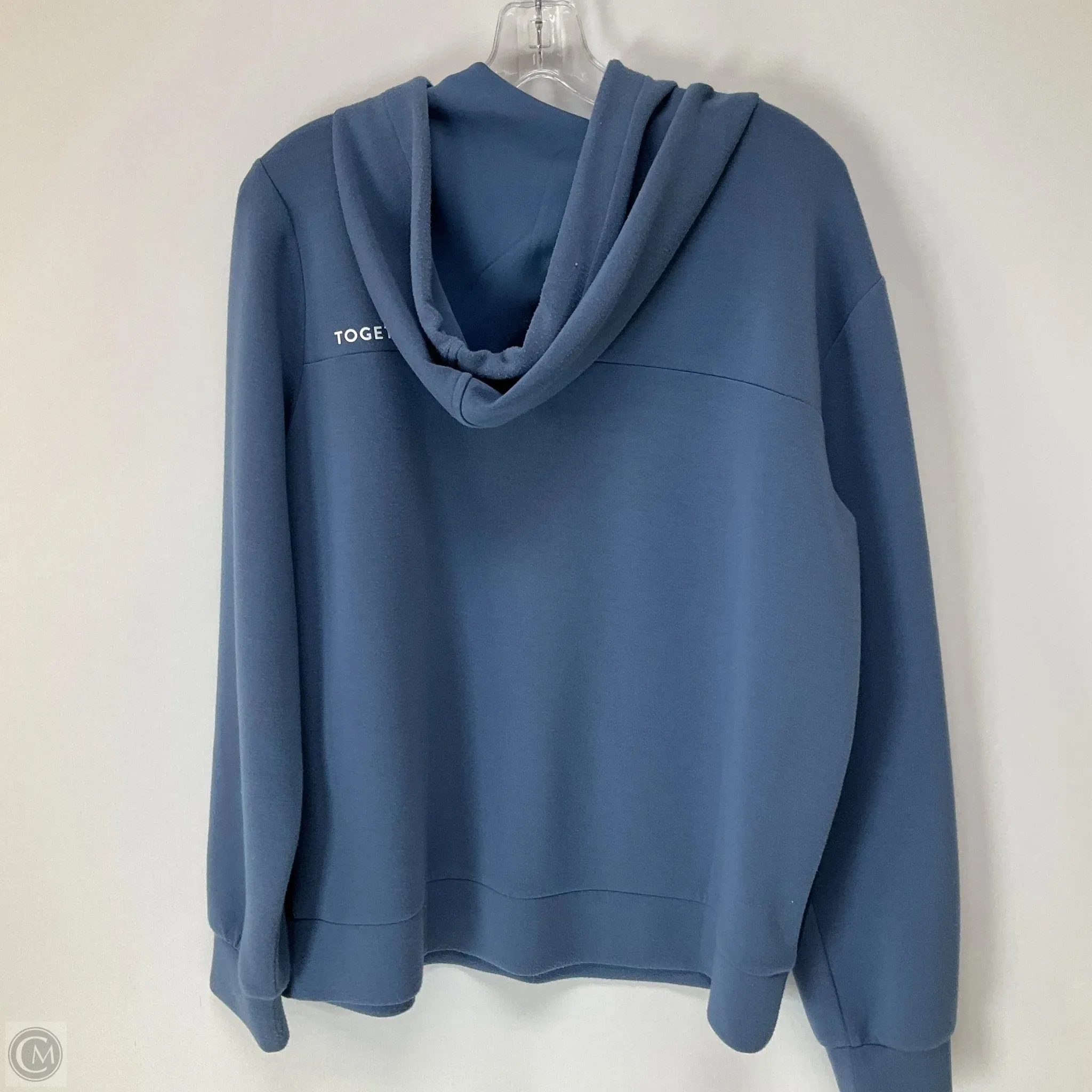 Athletic Sweatshirt Hoodie By Cmc In Blue, Size: L