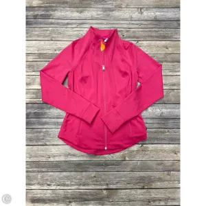 Athletic Top Long Sleeve Collar By Athleta In Pink, Size: S