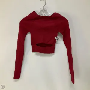 Athletic Top Long Sleeve Crewneck By Free Press In Red, Size: Xs