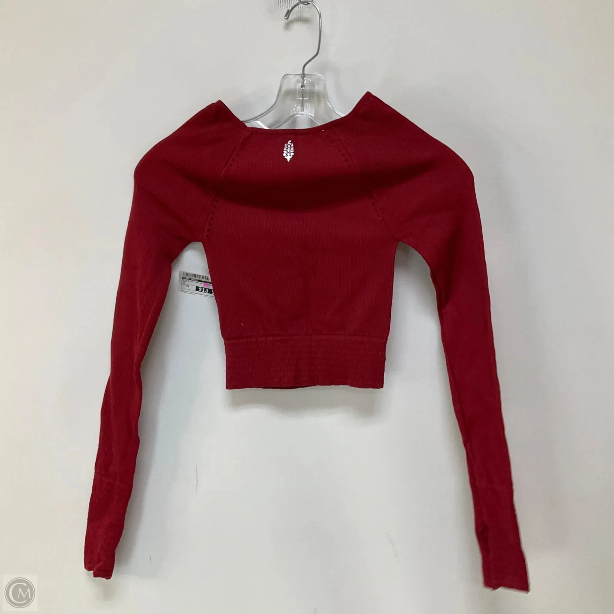 Athletic Top Long Sleeve Crewneck By Free Press In Red, Size: Xs