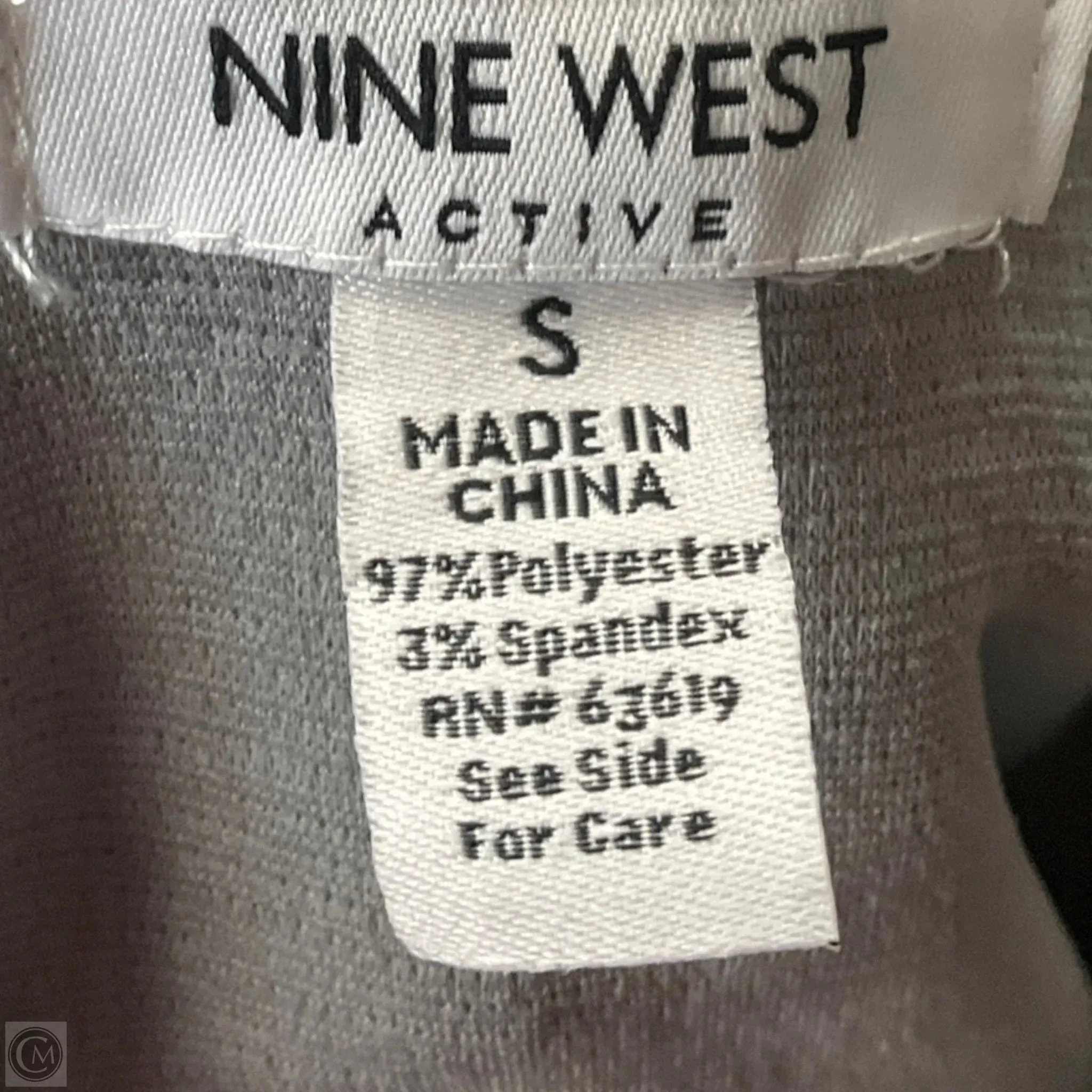 Athletic Top Long Sleeve Crewneck By Nine West Apparel In Grey, Size: S