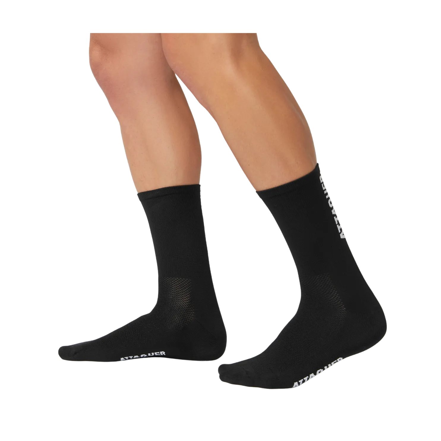 Attaquer Vertical Logo Socks - Black