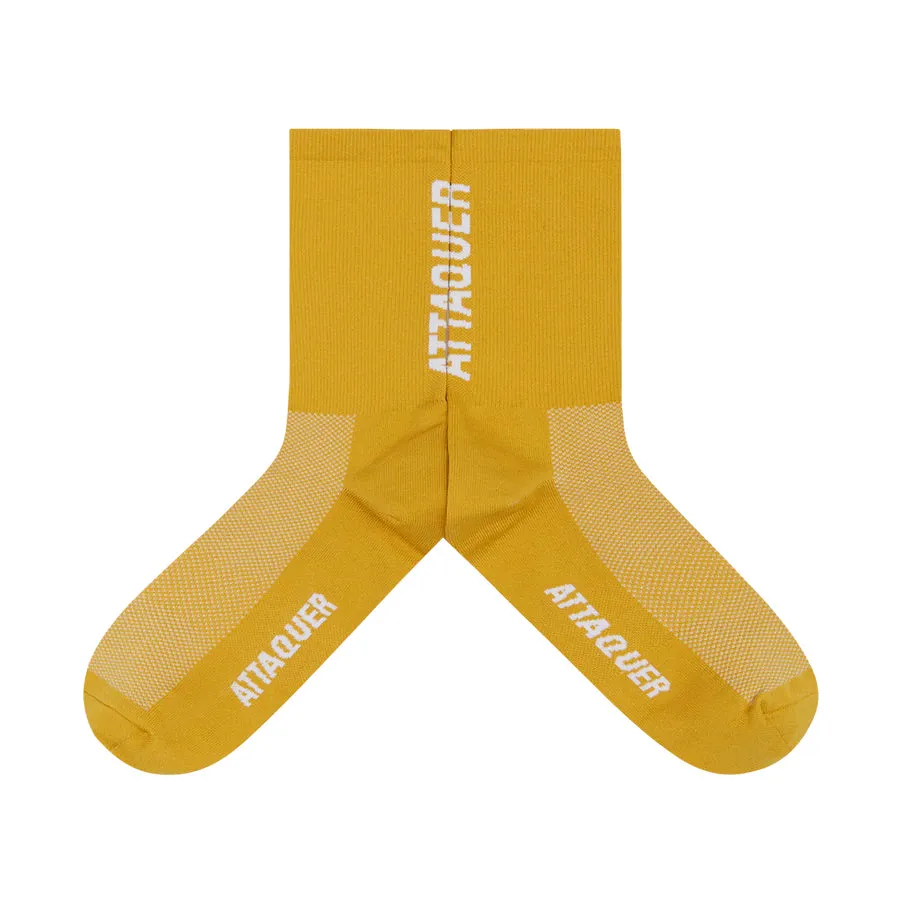Attaquer Vertical Logo Socks - Wattle