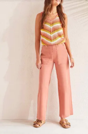 Audrey Wide Jeans w/ Fancy Waist Buttons - Dk. Cyder