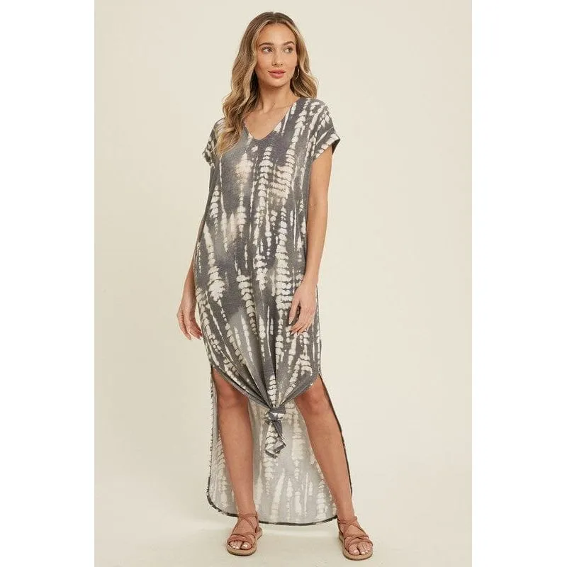 Bamboo tie dye maxi dress