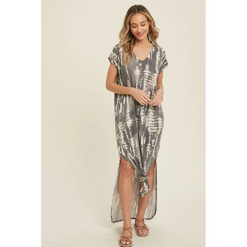 Bamboo tie dye maxi dress