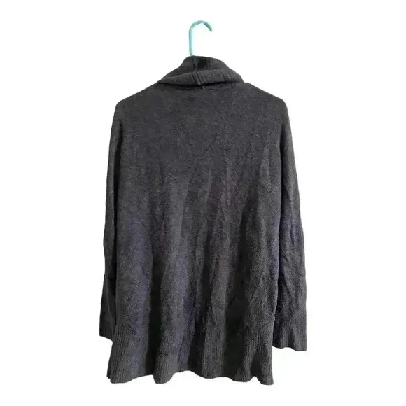 Barefoot Dreams CozyChic Lite Circle Cardigan Women's M Black Sweater