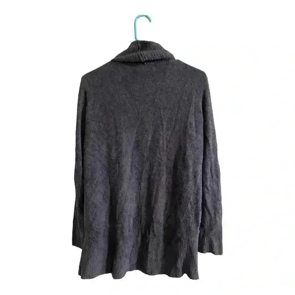 Barefoot Dreams CozyChic Lite Circle Cardigan Women's M Black Sweater