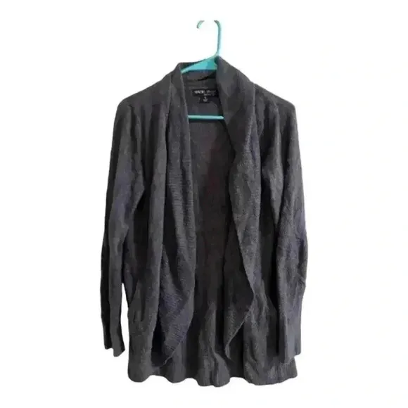 Barefoot Dreams CozyChic Lite Circle Cardigan Women's M Black Sweater