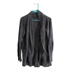 Barefoot Dreams CozyChic Lite Circle Cardigan Women's M Black Sweater