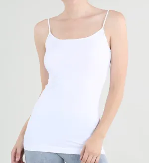 Basic Regular Long Cami - White