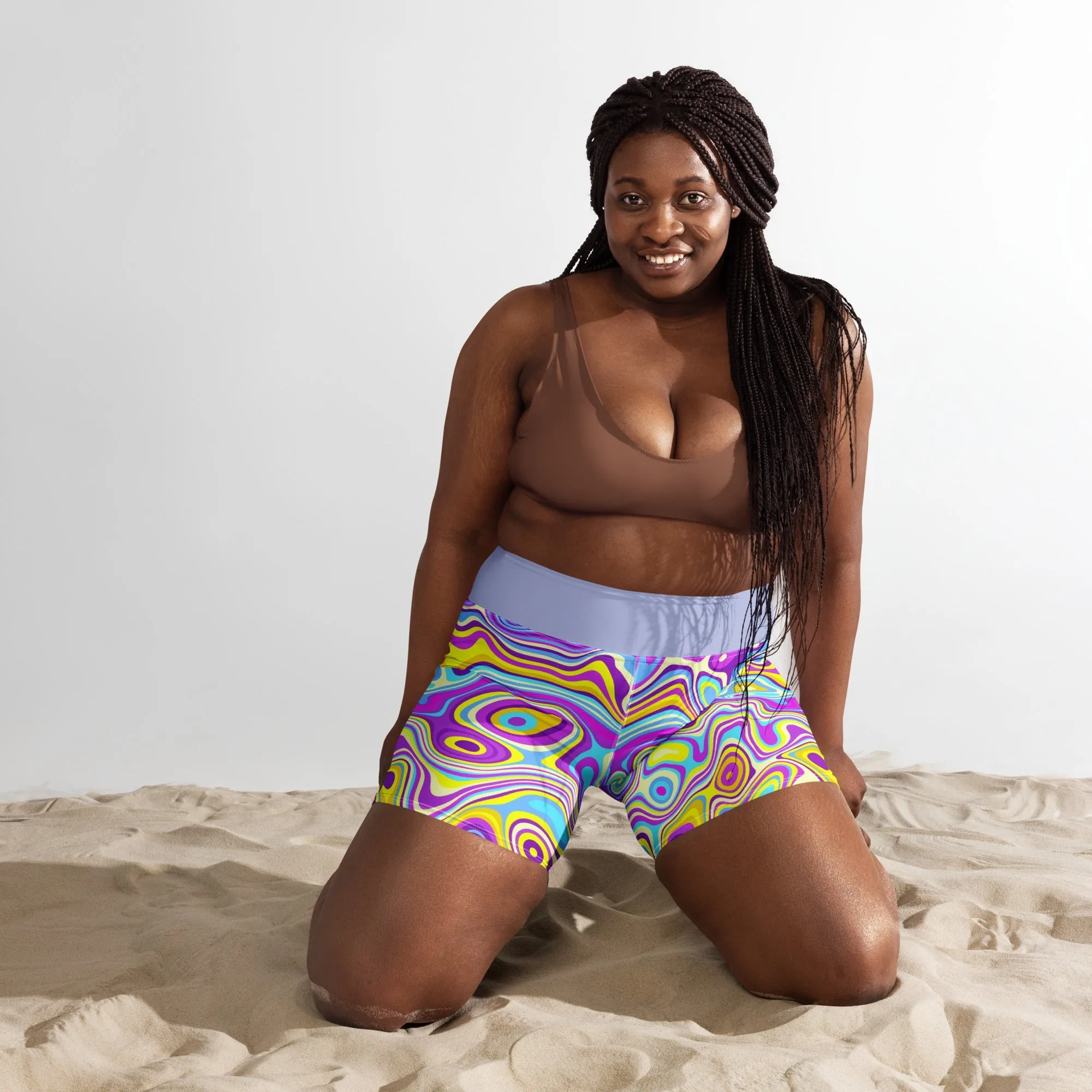 Be Extra! Trippy Glide Yoga Shorts