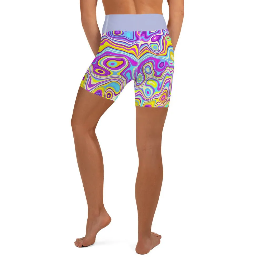 Be Extra! Trippy Glide Yoga Shorts