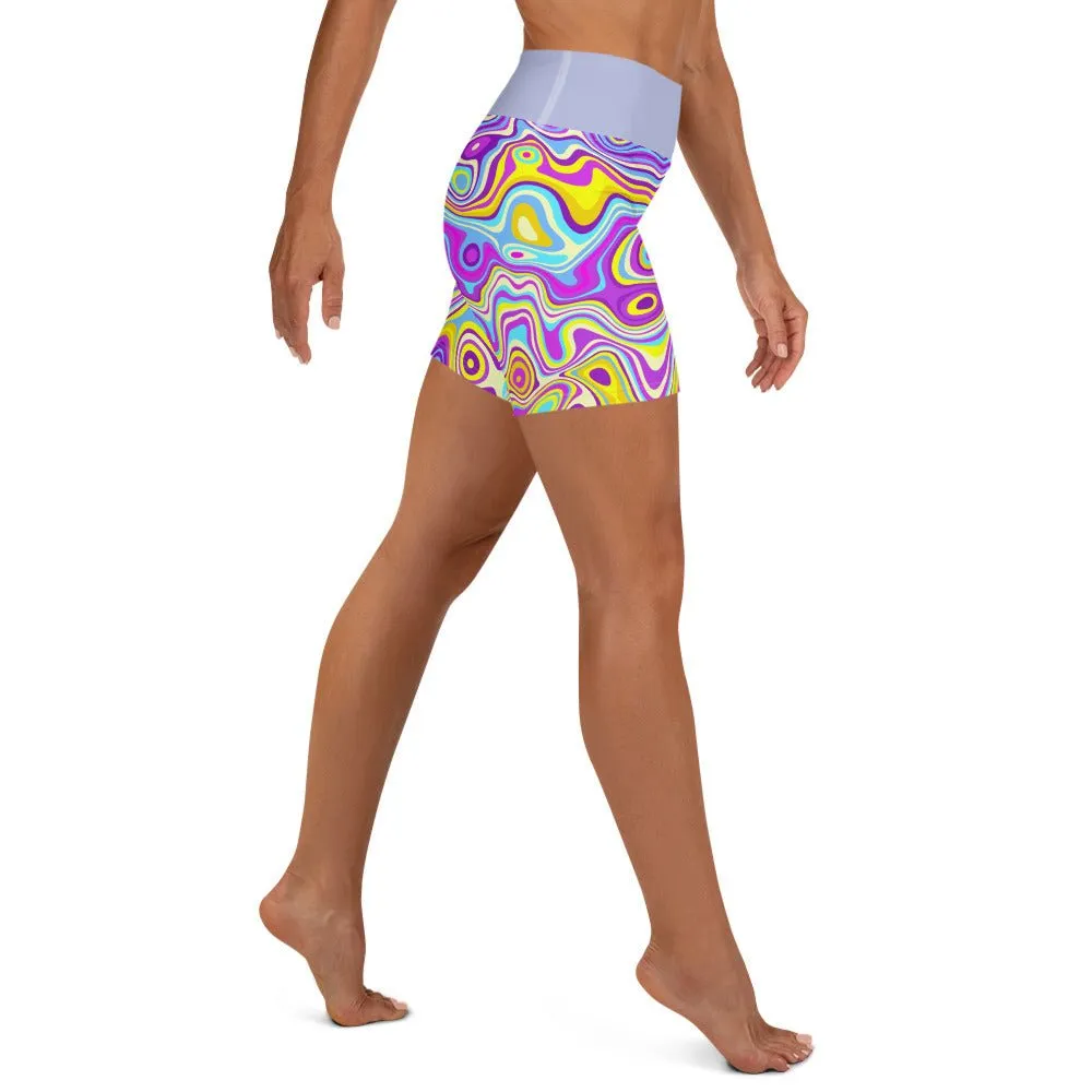 Be Extra! Trippy Glide Yoga Shorts
