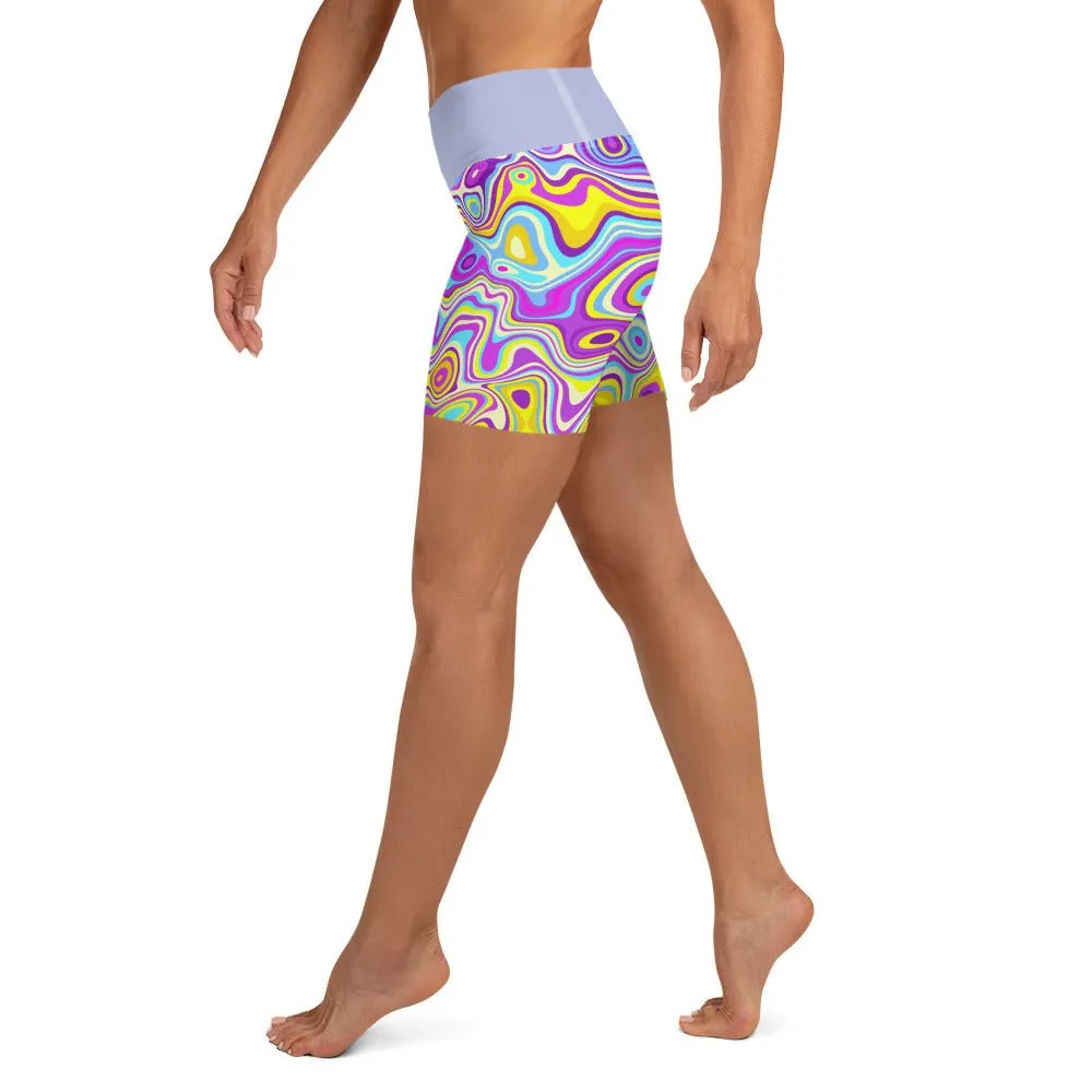 Be Extra! Trippy Glide Yoga Shorts