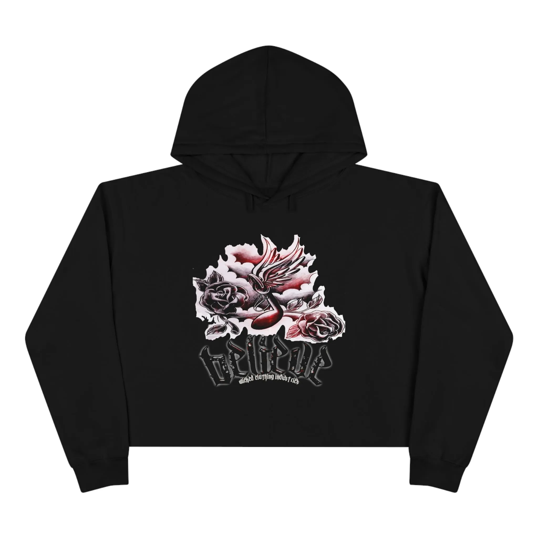 Believe E.L. Crop Hoodie