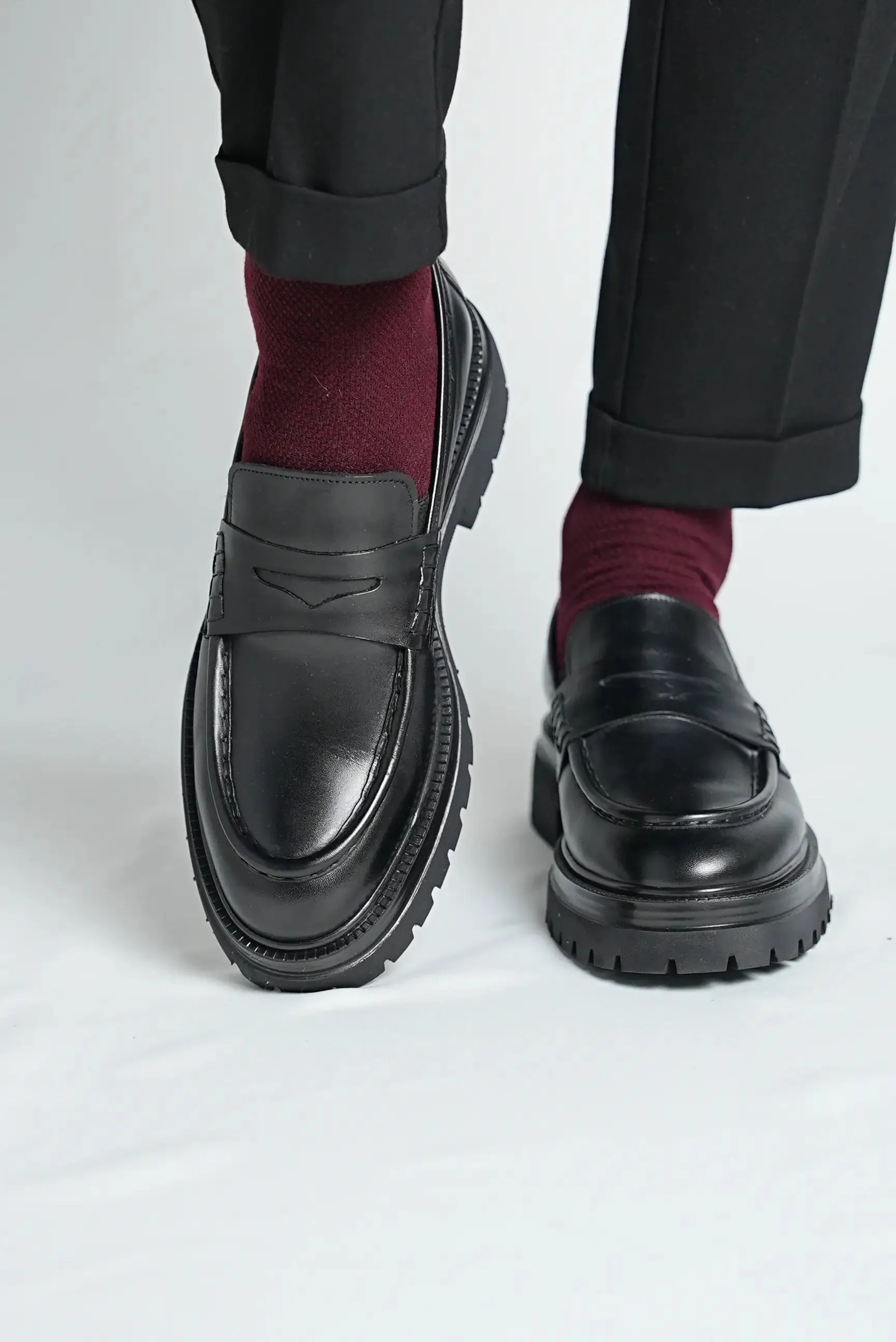 Black Penny Chunky Loafer OS