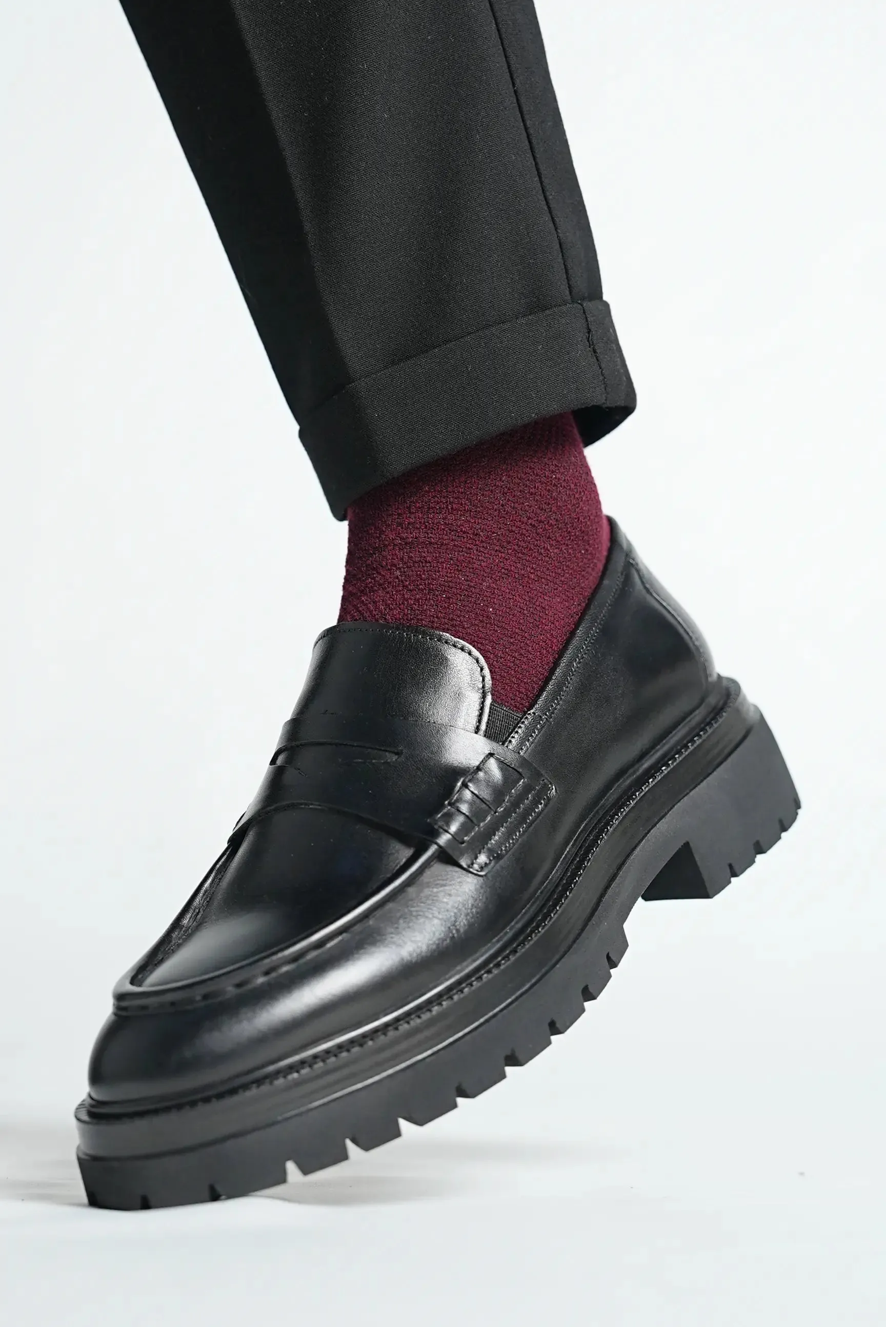 Black Penny Chunky Loafer OS