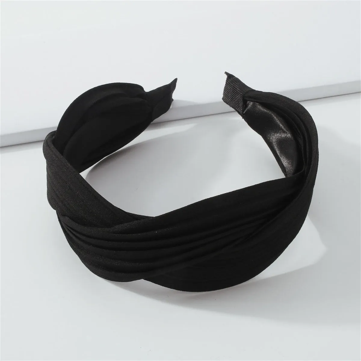 Black Twist Hard Headband