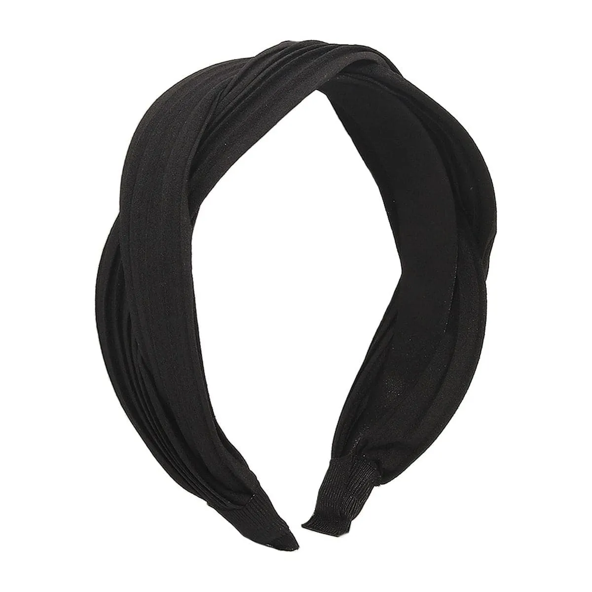 Black Twist Hard Headband