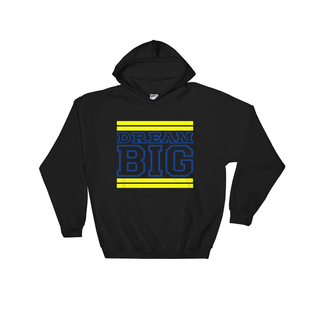 Black Yellow and Royal Blue Hooded Sweatshirt