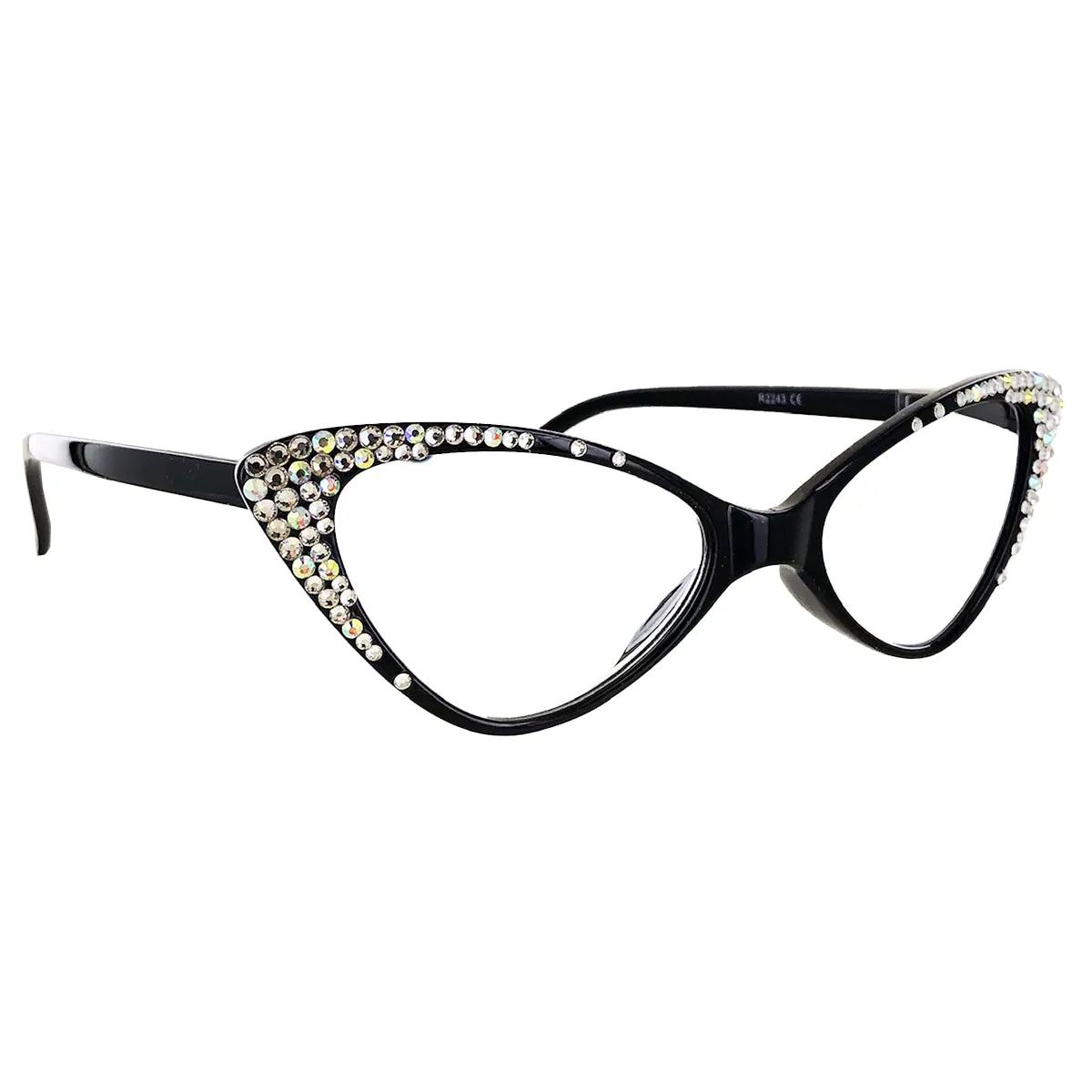 Black/Clear Sparkle Women's Readers