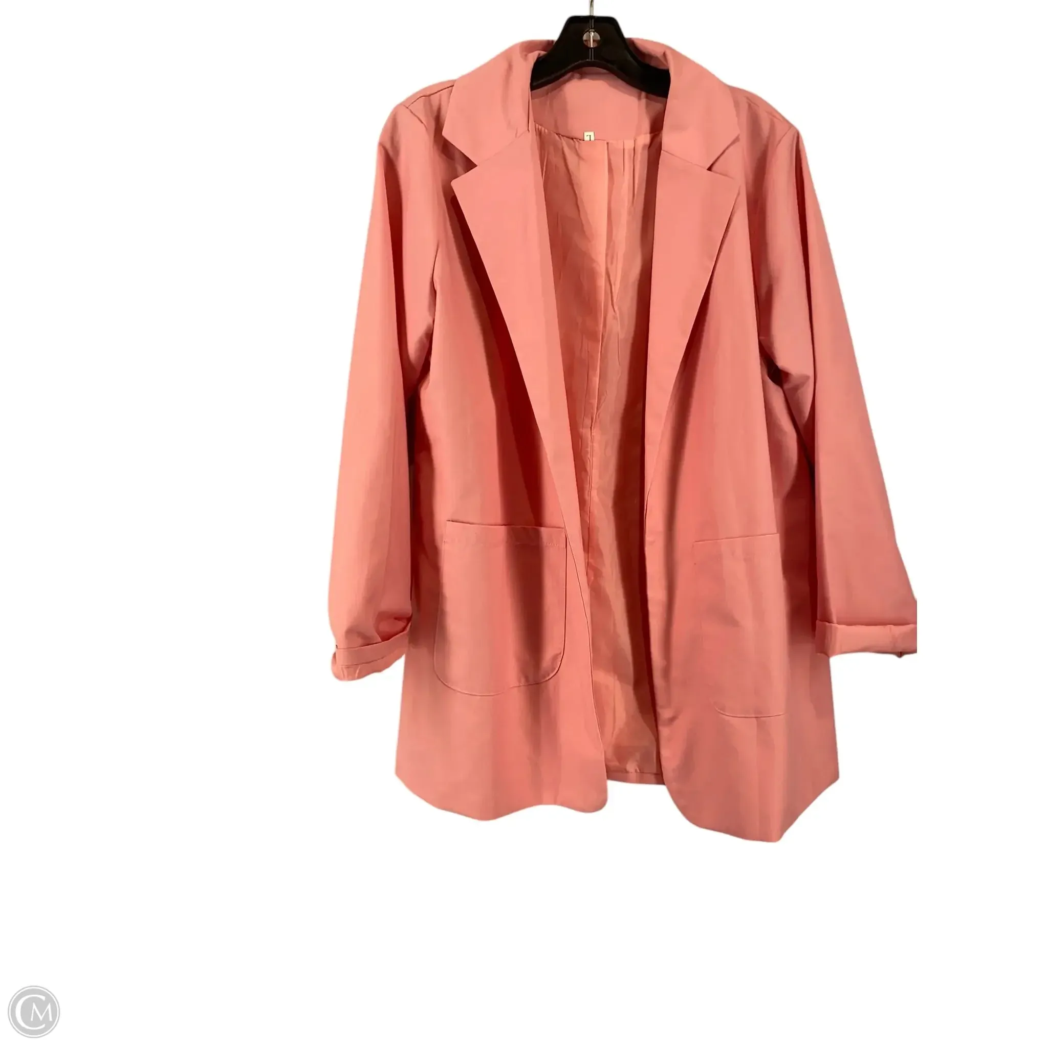 Blazer By Clothes Mentor In Pink, Size: L