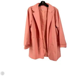 Blazer By Clothes Mentor In Pink, Size: L