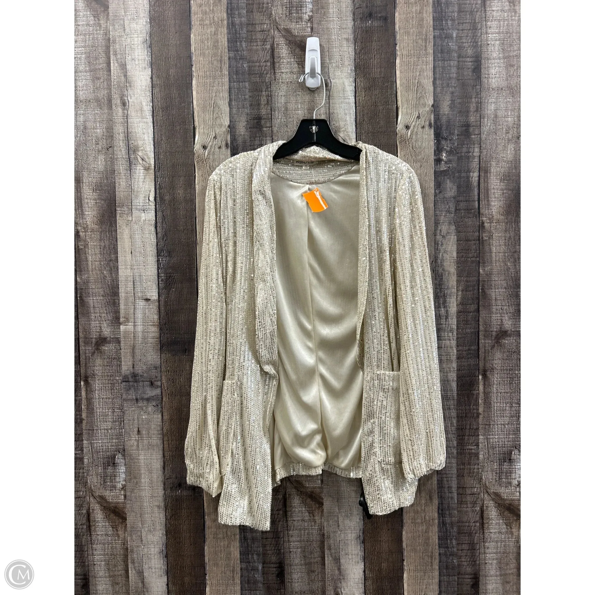 Blazer By Main Strip In Gold, Size: M