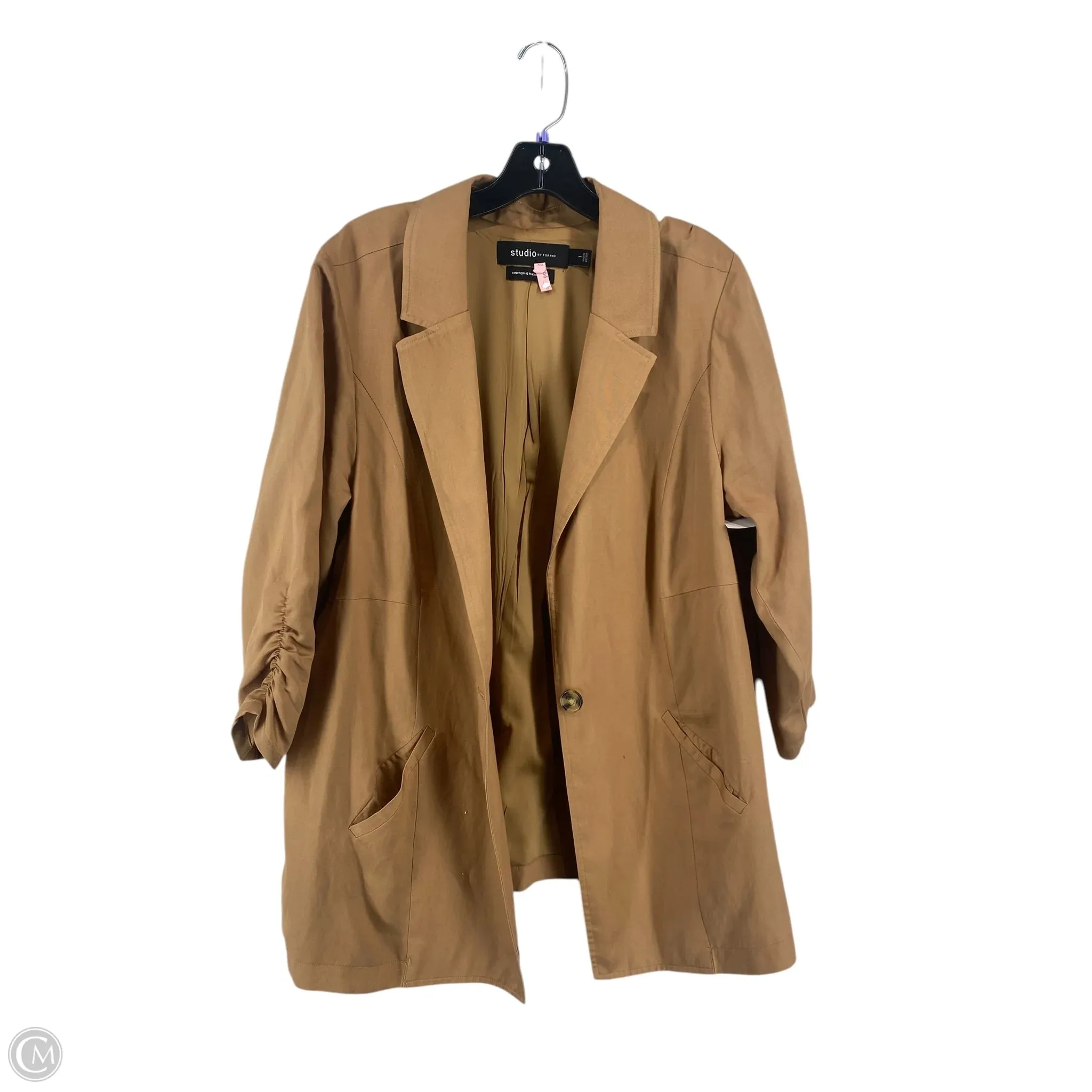 Blazer By Torrid In Brown, Size: 1x