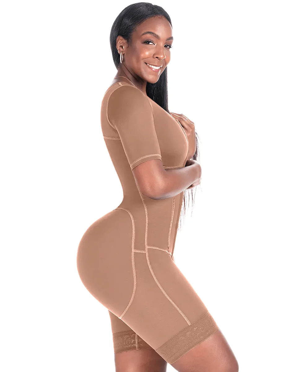 Bling Shapers Colombian Fajas with Sleeves and Built-In Bra