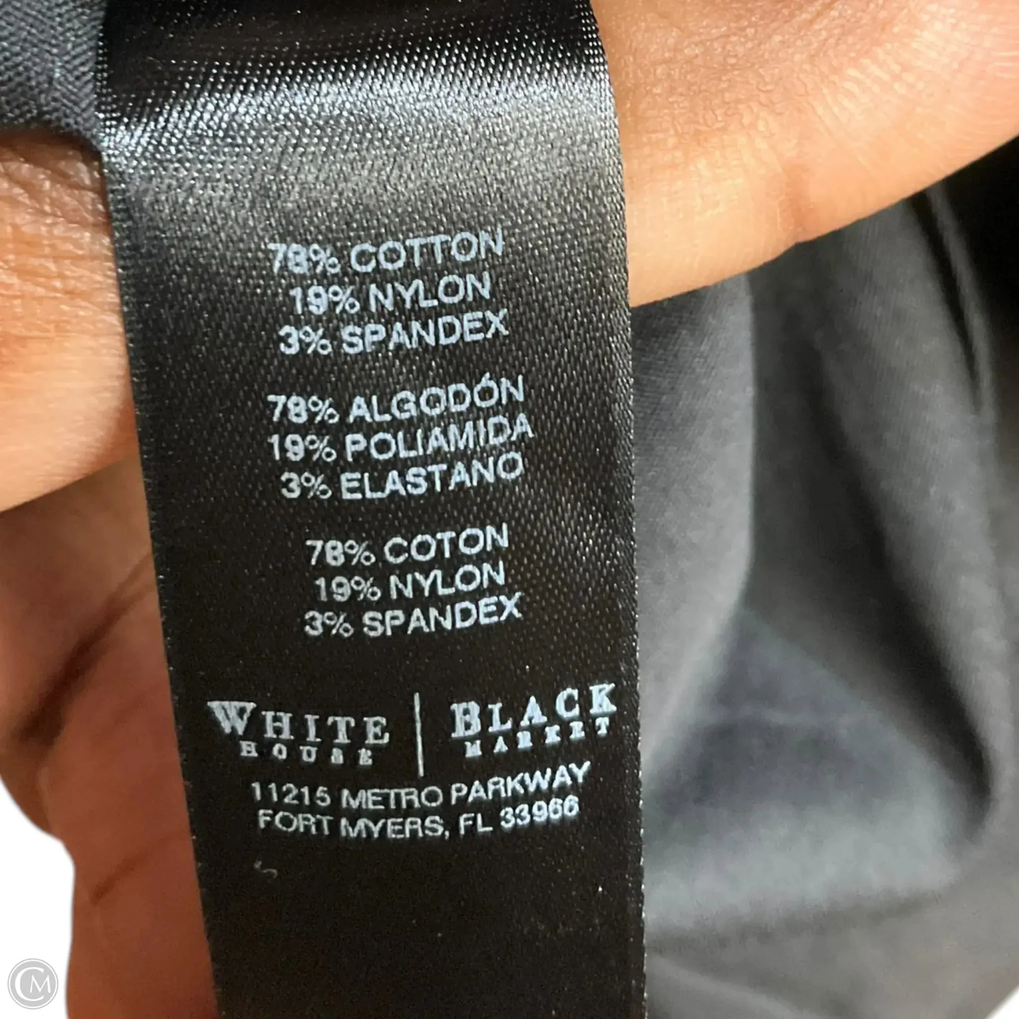 Blouse Long Sleeve By White House Black Market In Black, Size: 6