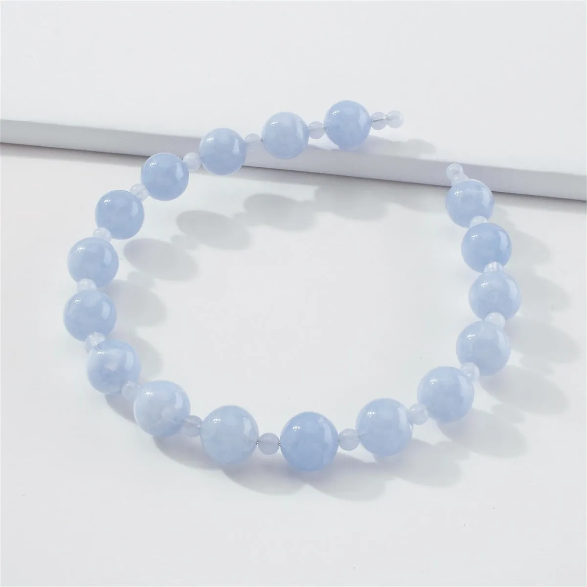 Blue Beaded Hard Headband