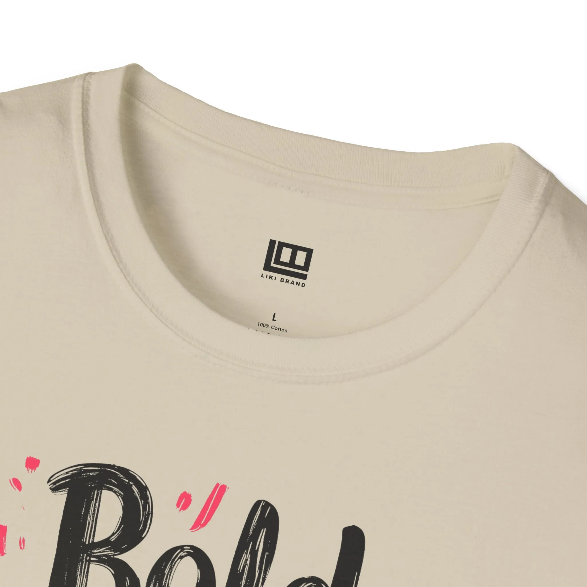 Bold Brave Beautiful Softstyle Tee, Graphic Tee, Inspirational T-Shirt, Unisex Clothing, Gift for Her