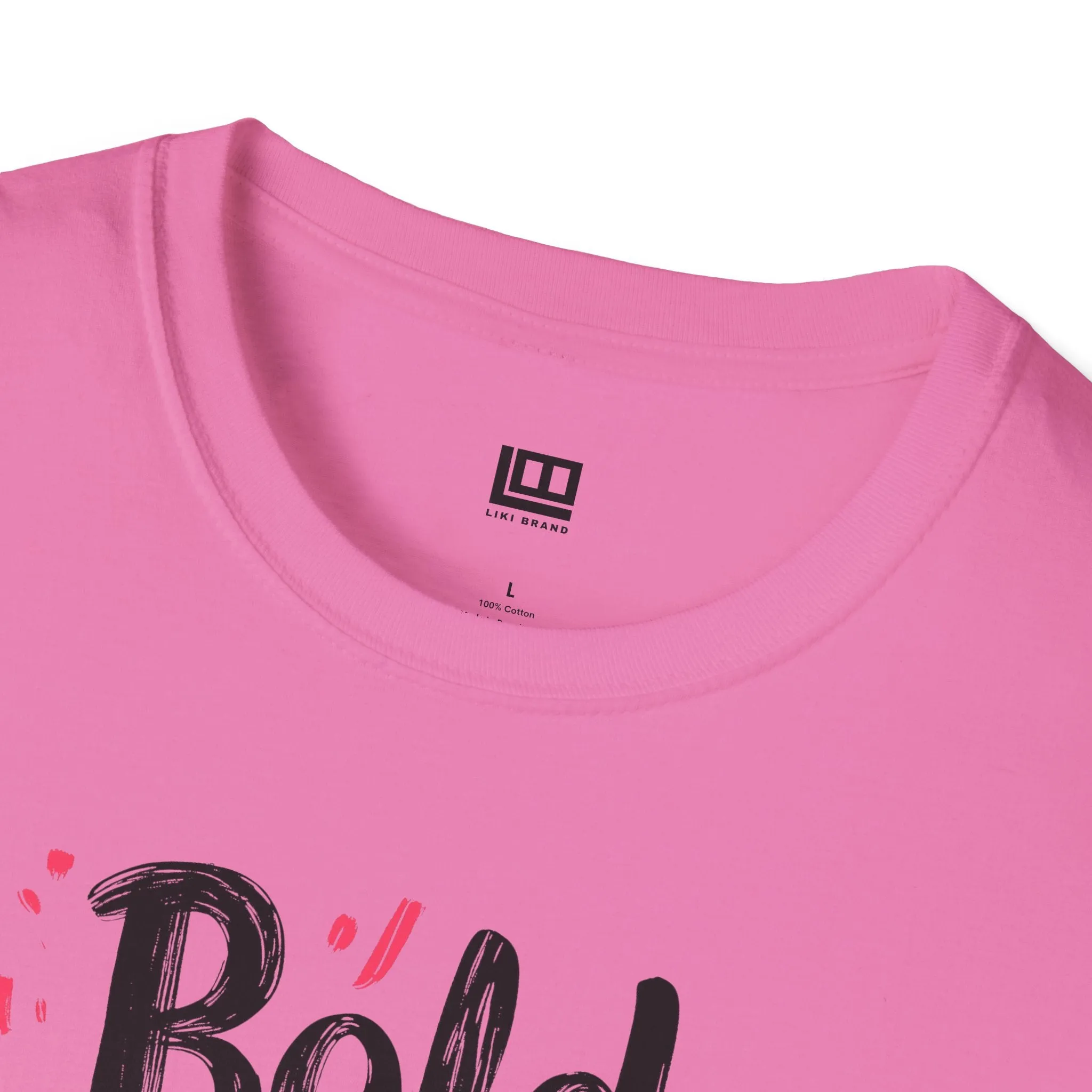 Bold Brave Beautiful Softstyle Tee, Graphic Tee, Inspirational T-Shirt, Unisex Clothing, Gift for Her