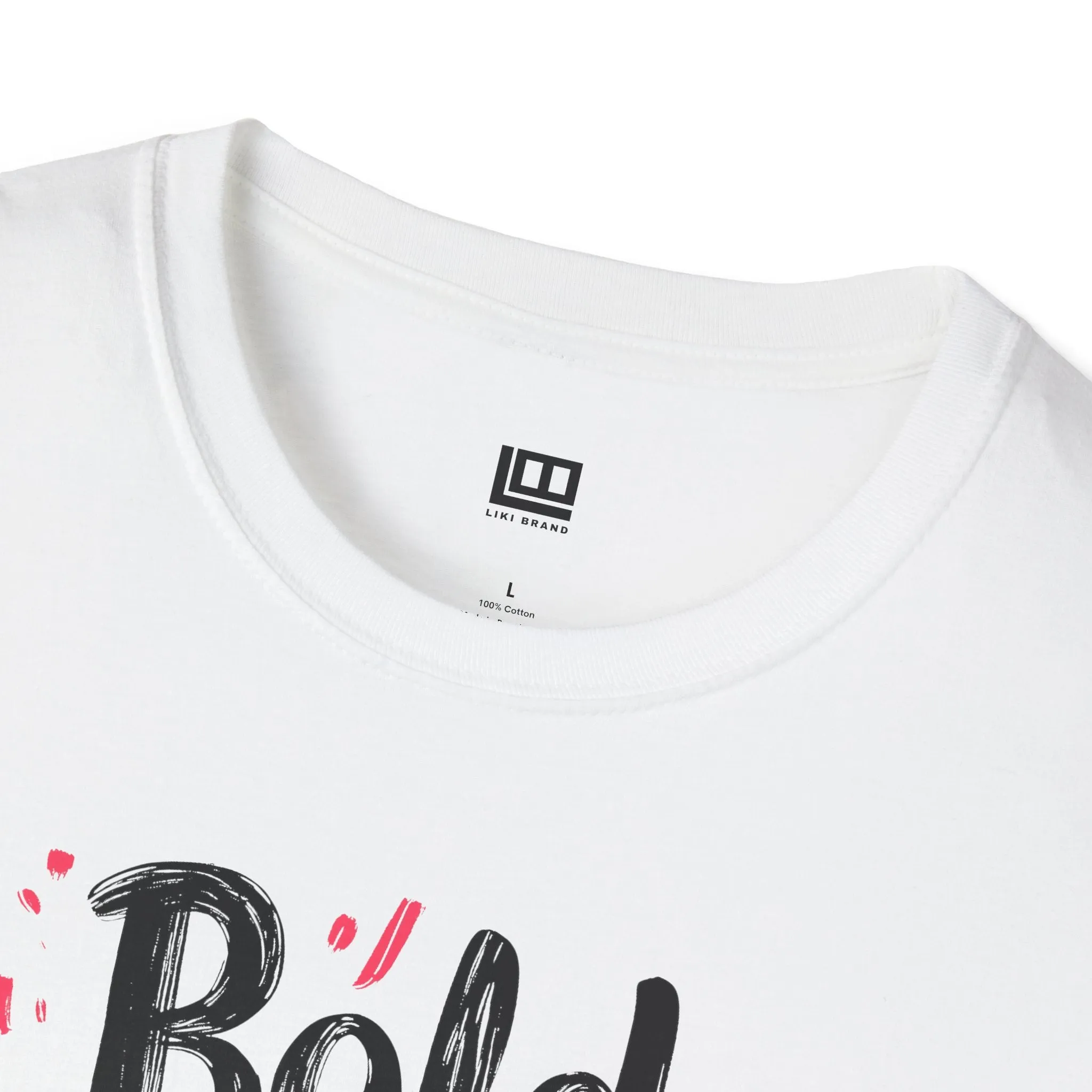 Bold Brave Beautiful Softstyle Tee, Graphic Tee, Inspirational T-Shirt, Unisex Clothing, Gift for Her