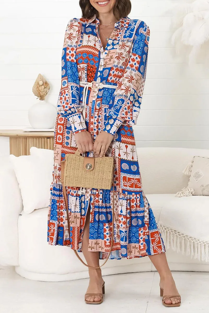 BR3063 Graphic Shirt Dress