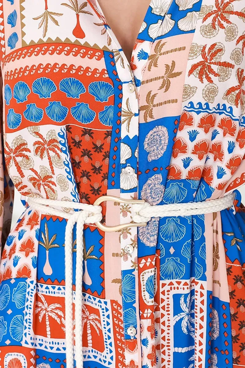 BR3063 Graphic Shirt Dress