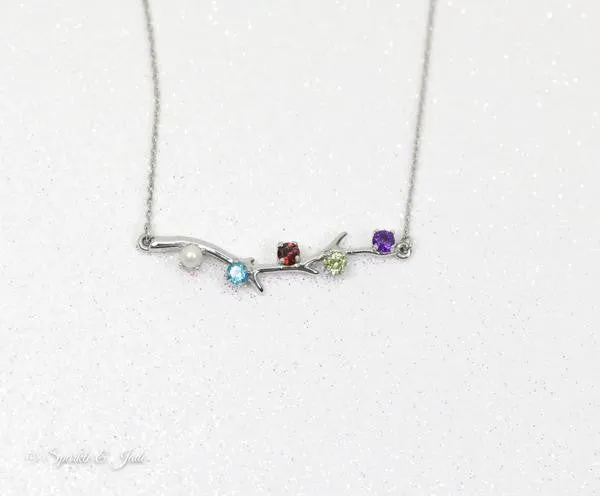 Branch Mother's Family Birthstone Necklace