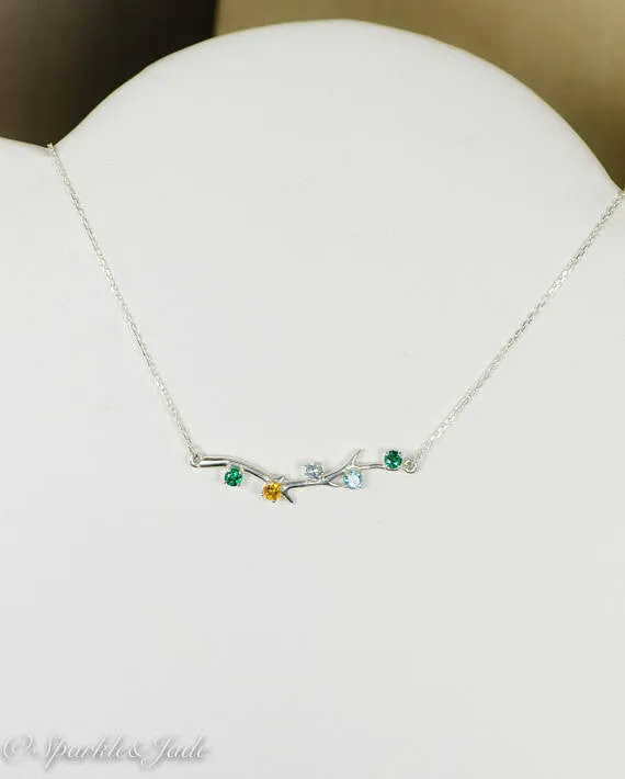 Branch Mother's Family Birthstone Necklace