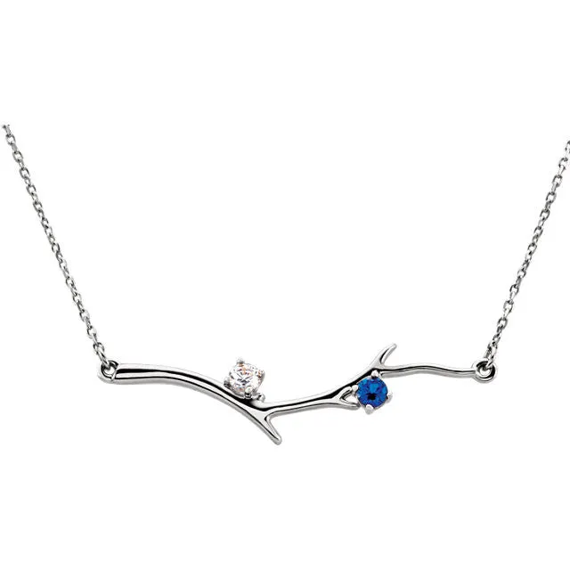 Branch Mother's Family Birthstone Necklace
