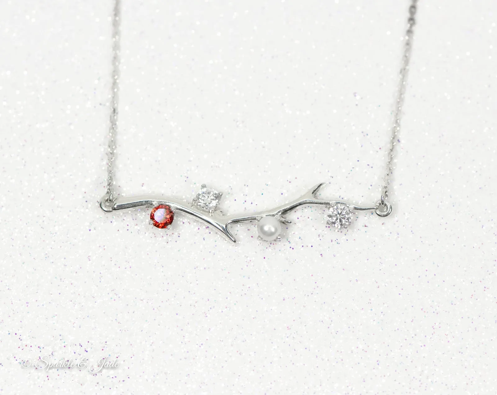 Branch Mother's Family Birthstone Necklace